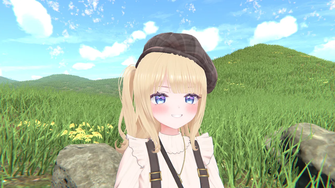 笑いながら歩いていく