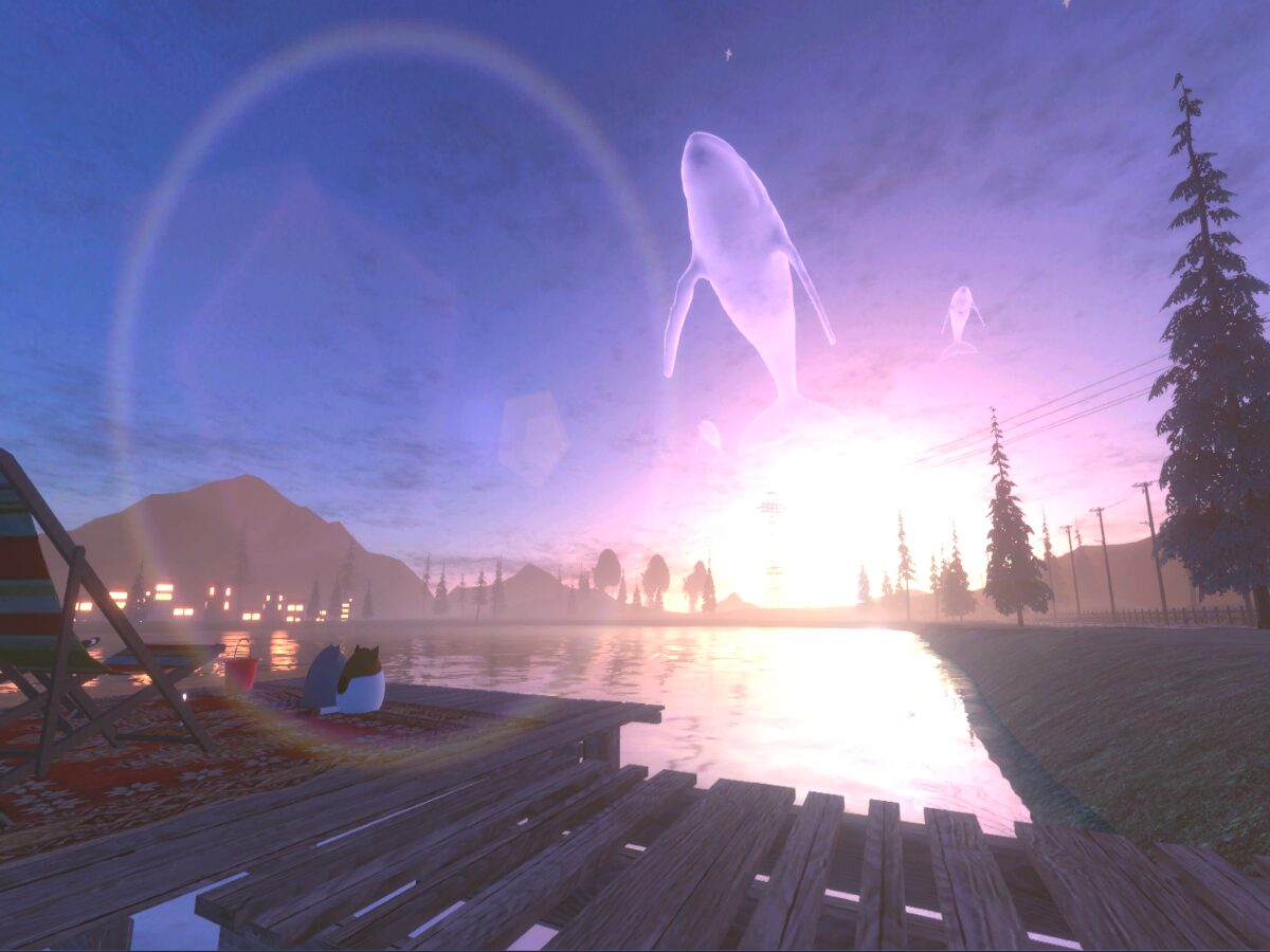 Yayoi twilight lakeside