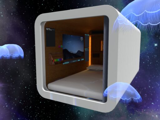 Capsule hotel in space