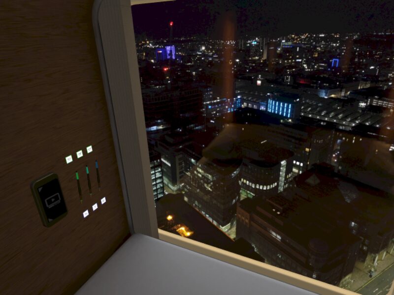 カプセル睡眠部屋