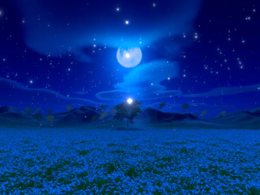 月夜の星降る花畑 – Moonlight Starry Flower Garden –