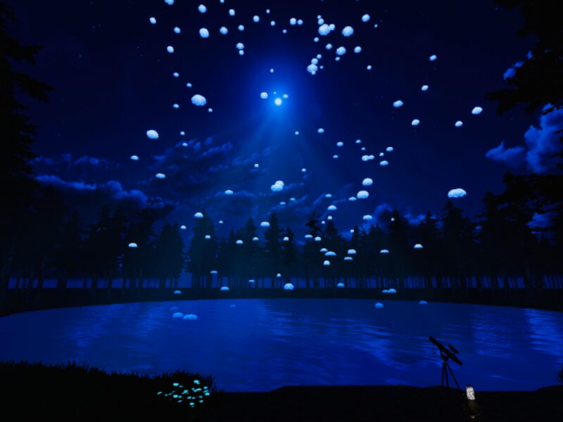 宙へ紡ぐ湖 – Lake Weaving Toward the Cosmos –