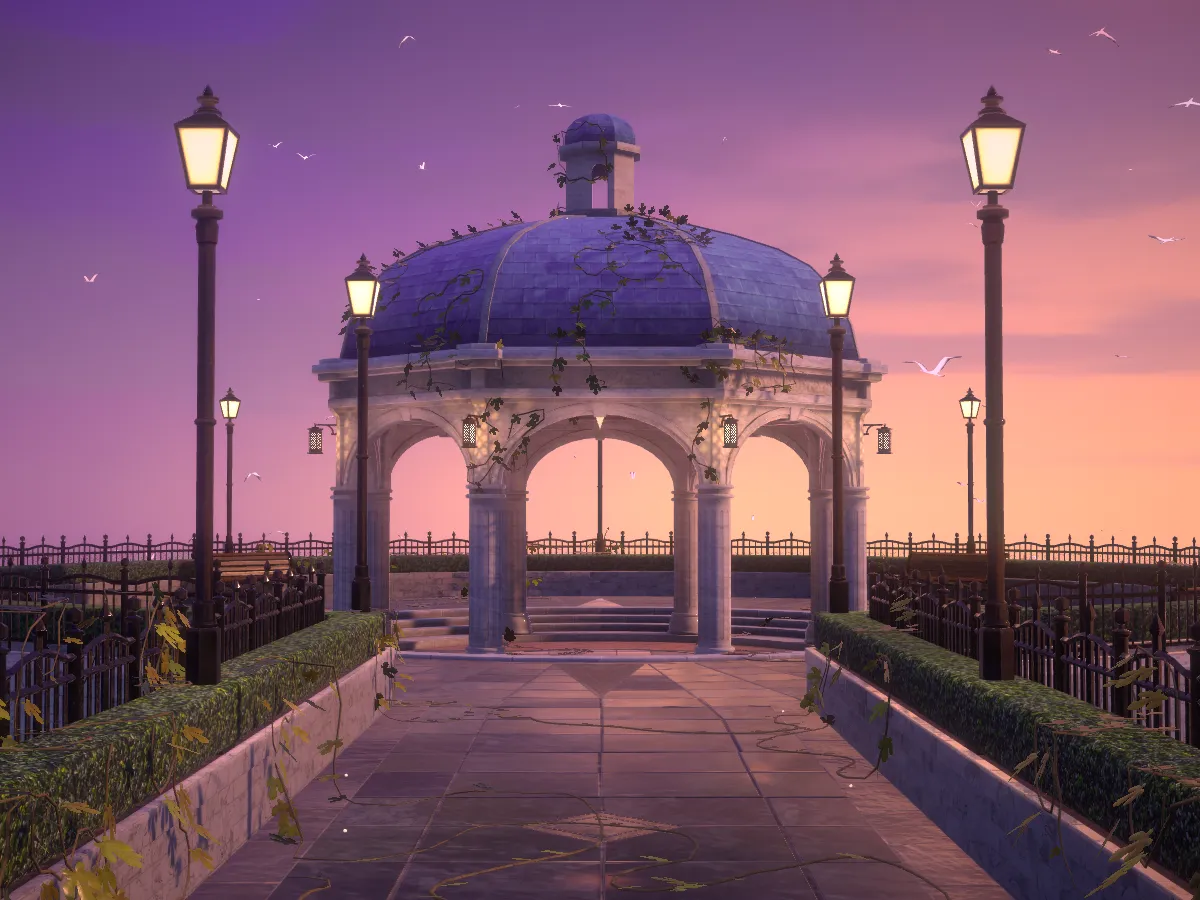 Blue Palace sunset