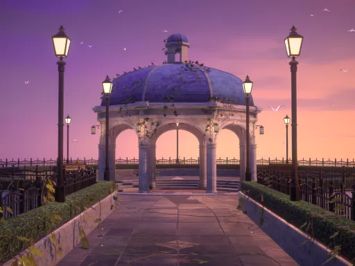 Blue Palace sunset