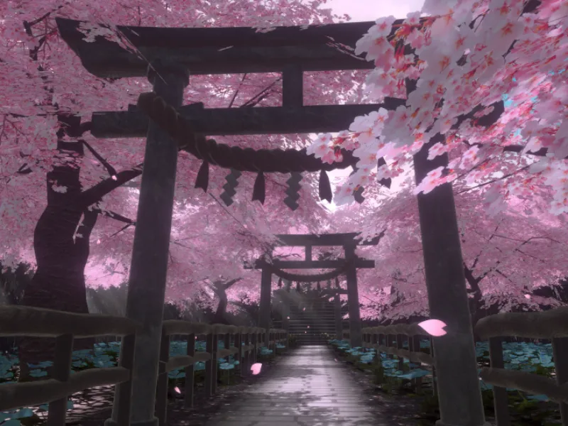 さくらと神社
