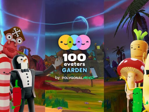 100Avatars Garden – Polygonal Mind